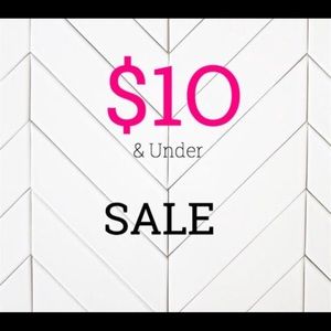 $10 and under for almost everything